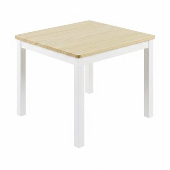 Стол деревянный Eucalyptus Karol (DS2-N03) Белый + Натуральный