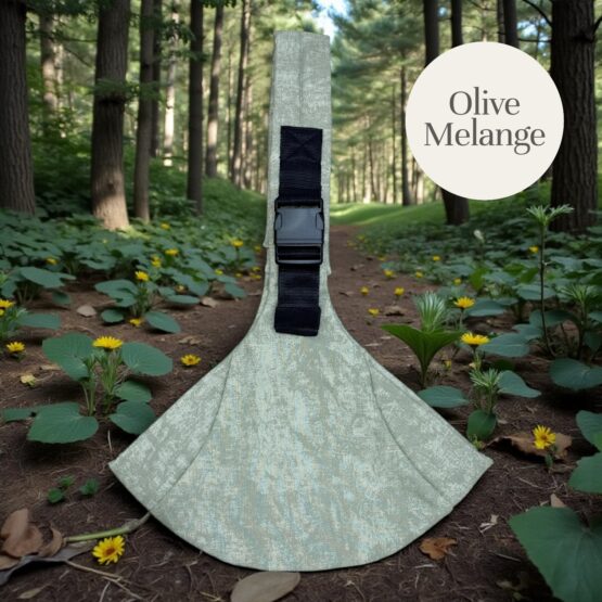 Физиологичная переноска ByBagy Soft Basic, Olive Melange, 0 luni -15 kg