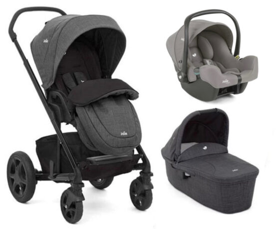 Carucior multifunctional 3 in 1 Joie Chrome Deluxe Pavement