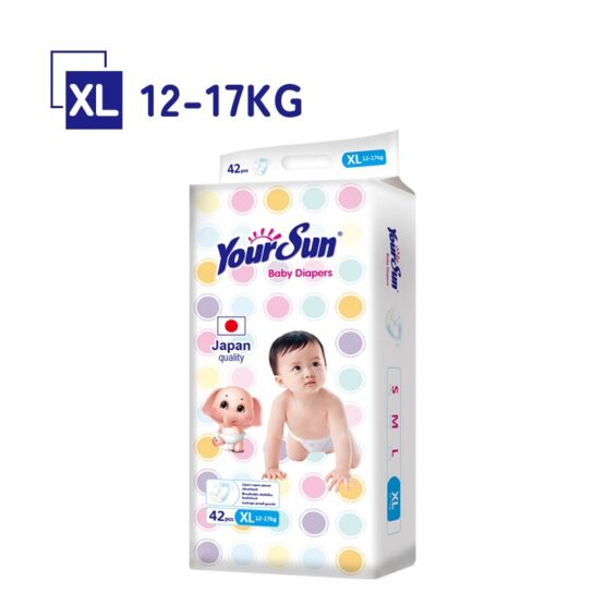 Подгузники YOURSUN размер XL, 6-12 кг, 42 шт.