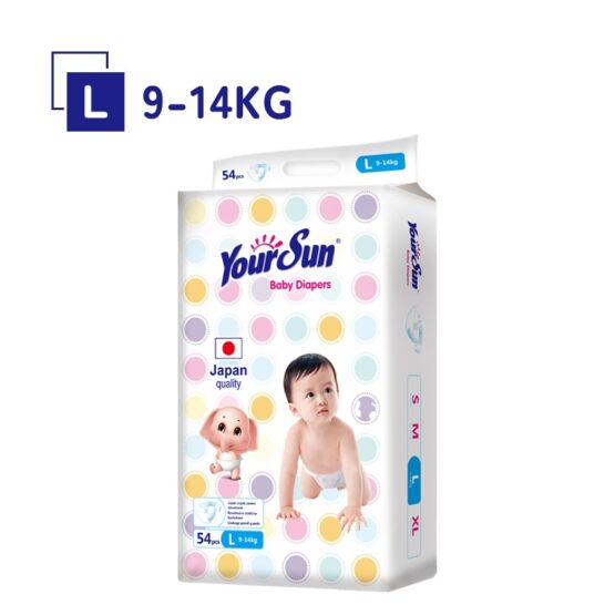 Подгузники YOURSUN размер L, 9-14 кг, 54 шт.